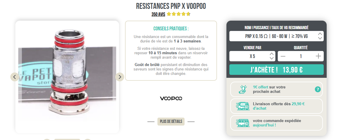 Choisir résistance Blog Le Petit Vapoteur